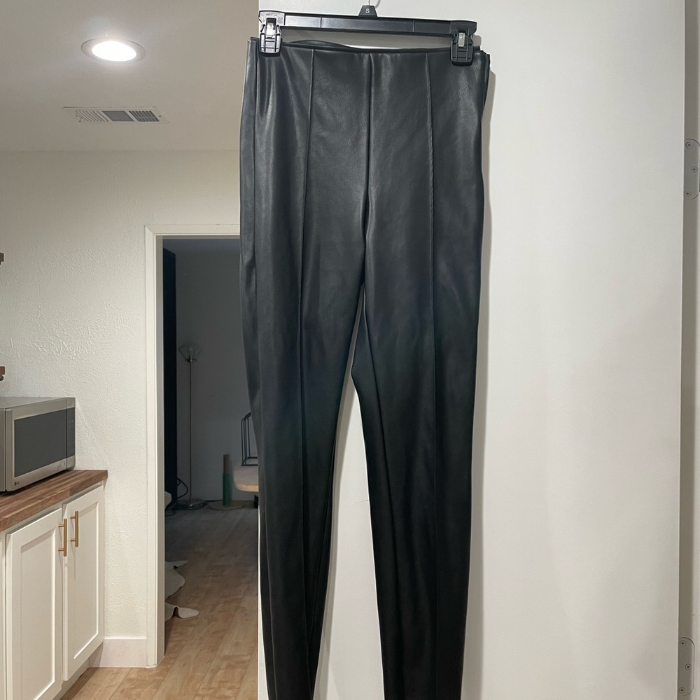 Zara faux leather leggings